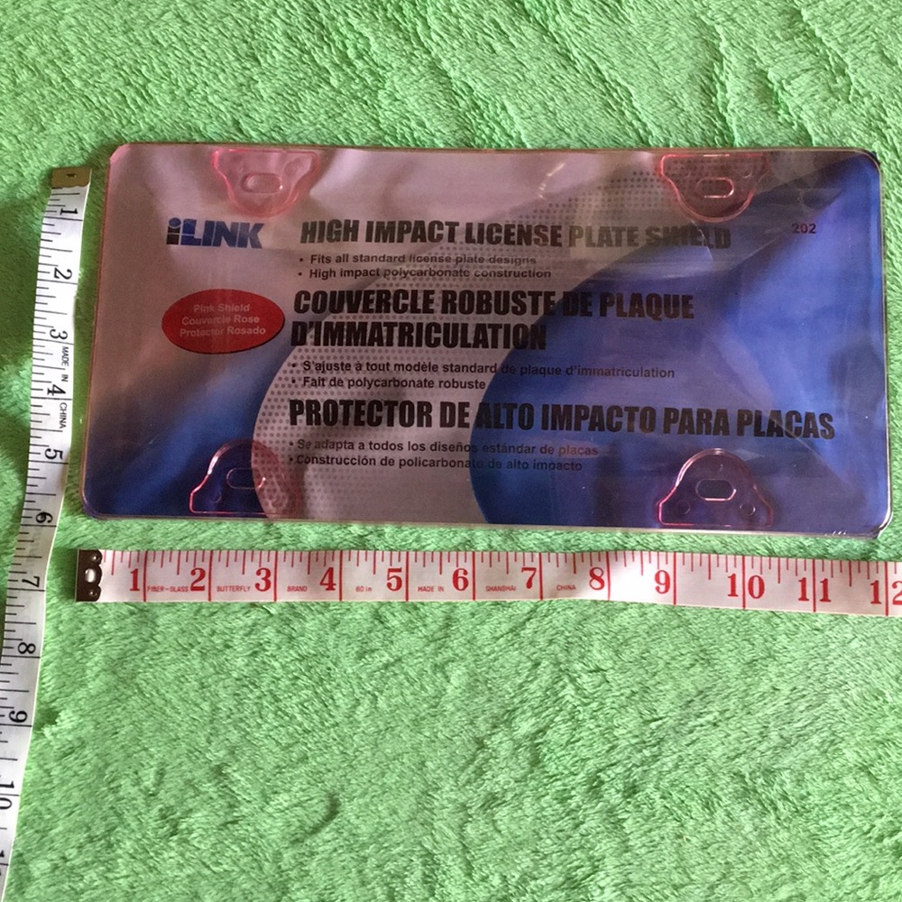 iLINK high impact license plate shield